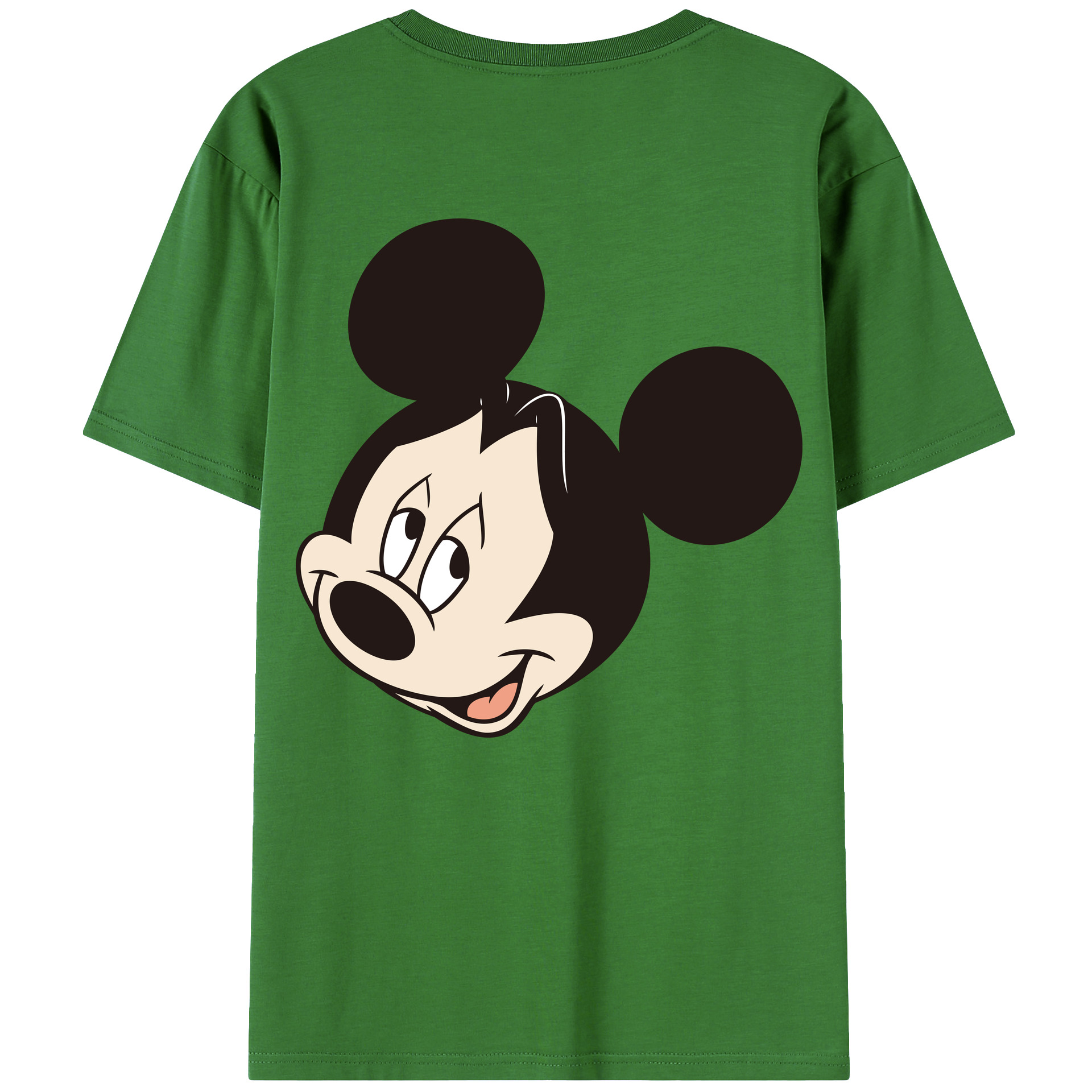 （画像用） ミッキーマウス Mickey Mouse レディース半袖Tシャツ(バックプリント)